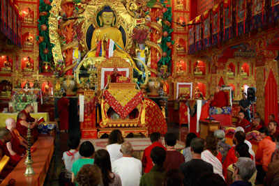 KAGYU TIBETAN MONASTERY (HERE LORD BUDDHA TURNED  WHEELS OF DHARMA & OUTLINED THE 4 NOBEL TRUTHS) 