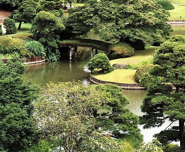 Rikugien Garden in Tokyo